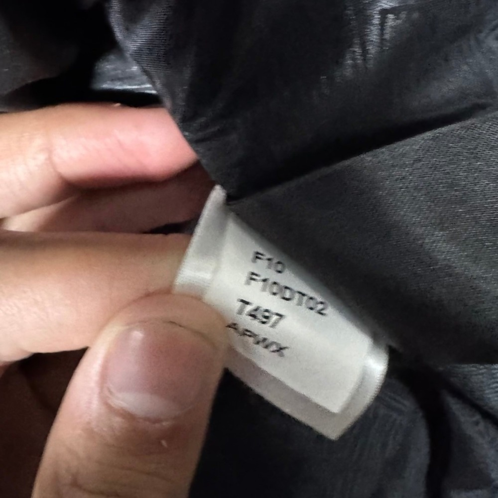 The North Face HyVent Parka Womens Small Grey‎ Pinstripe Faux Fur Hood Insulated - Picture 11 of 15